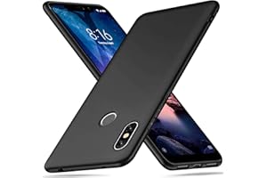BHUUNO TXLING Ultra Dünn Hülle Kompatibel mit Xiaomi Redmi Note 6 Pro Hülle Schutzhülle Handyhülle [Anti-Fingerabdruck] Abdeckung Hardcase PC Bumper Case für Xiaomi Redmi Note 6 Pro - Schwarz