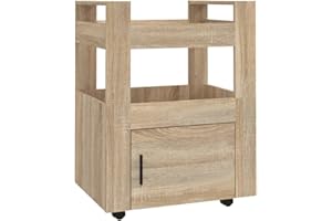 ‎VIDAXL vidaXL Wózek kuchenny, dąb sonoma 60x45x80 cm, materiał drewnopochodny