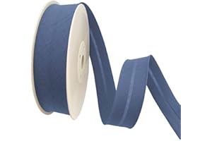 TEXTEX = Bies de 40mm de Ancho. 50% Algodón y 50% Poliéster. Pieza de 10m - (Azul Medio)