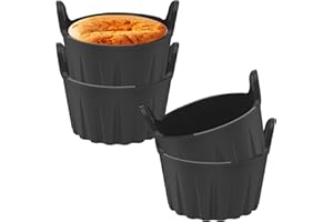 JATIPY Silicone Egg Poacher for Air Fryer – Set of 4 Non-Stick Cooker Ramekins for Air Fried