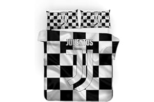 SK-PBB - Set di biancheria da letto, per adolescenti, set da 3 pezzi, con chiusura lampo, 100% microfibra, stampa 3D con motivo squadra di calcio (Ronaldo1, 200 x 200 cm)