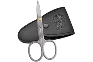 OTTO HERDER MANICURE OTTO HERDER® nożyczki do paznokci – profesjonalne nożyczki do paznokci nierdzewne 9 cm jednostronne mikroząbki w etui złota regulowana śruba – nożyczki do paznokci u rąk i stóp