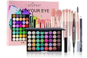 LHLXZQ Kit de Maquillage pour Yeux, Set de Cosmétique Complet avec Palette de Fards à Paupières Mascara Eyeliner Crayon à Sourcils et pinceau de maquillage, 02B