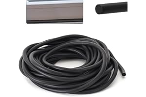 BEATIFIC 5 Meter Fugen Dichtschnur, Ø 4mm Dichtung Schaum Rundschnur, EPDM Runde Dichtschnur für Fugen, Schwarz Fugendichtschnur, Fugenfüllprofil für die Nahtdichtung von Türen und Fenstern, Wänden und Decken