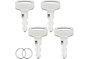 AYWFEY 4 Pack Ignition Keys, Golf Cart Keys Replacement Compatible with Yamaha G14, G16, G19, G20, G21, G22 Drive Gas and Electric Golf Carts, Replace OEM JU2-H2511-00, 8000