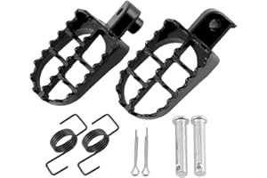 ANCLLO 8mm Foot Pegs Aluminium Foot Rest Replacement For 50cc 70cc 90cc 110cc 125cc Taotao Dirtbike Motocross MX Foot Pegs-PW50 PW80 TTR90