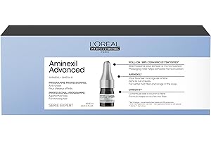 ‎L'ORÉAL PROFESSIONNEL PARIS L'Oréal Professionnel, Kur gegen Haarausfall, reduziert Haarausfall ab 6 Wochen & redensifiziert, Roll-On für Damen und Herren, ohne Silikon, 42 x 6 ml