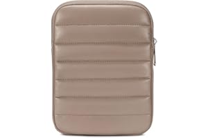 Clezolraa 6-7 Inch Puffy Sleeve Case for 7" Kindle Paperwhite 12th Gen/Colorsoft 2024, 6.8" Kindle Paperwhite 11th Gen, 6" 11th Gen 2024/2022, Oasis, Protective Pouch Bag, Mocha