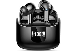 Bluetooth 5.4 Kopfhörer, 50Std 3D-Stereo Kopfhörer Kabellos Bluetooth, Tiefer Bass Wireless Earbuds, 4 ENC Noise Cancelling Mic, USB-C in Ear Ohrhörer, IP-X7 Wasserdicht Headphones Sport Gym Running