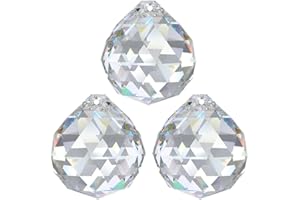 SURDEFENS 3 sfere di cristallo Ø 30 mm Crystal 30% PbO ~ Feng Shui lampadario arcobaleno