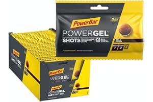 Powerbar PowerGel Shots Cola 24x60g - Energia ad alto contenuto di carboidrati - C2MAX - Vitamina B6 + 75 mg di caffeina