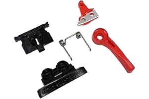 ZEROKIWI Professionelles DIY-Zubehör für Haarschneidemaschinen, Reparaturteile, Einstellhebel, Verriegelungsplatte, Schalterknopf, Federspannung, Nockenstößel, kompatibel mit Wahl Magic Clip 8148 8591 (Rot)