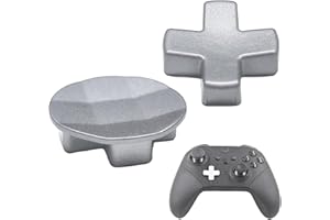 MINGXIONG 2 Packs Metal D-Pads Set for Xbox Elite Series 2 Controller, Replacement Parts Directional Pad Button Kits for Xbox Controller Series 2 Core/Elite Series 2 Controller(Silver) [Xbox One]
