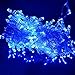 Produktbild LED Lichterkette 10 Meter 8 Modi 100 LEDs verlängerbar Festbeleuchtung innen aussen Fensterdekoration 7 Watt blau