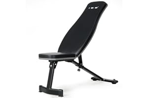 ISE Banc Musculation Pliable Complet Inclinable, Banc de Musculation Complet Pliable Multifonction, Banc Abdominaux&Bancs de Musculation 6 Positions Réglable(-25°-100°), Bench Musculation/Banc Muscu