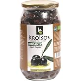 Croesus Organic Black Olives (ship Oil Brine) 700gr