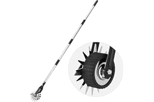 HAUSPROFI Rasenkantenschneider mit Verbesserter Stiel, [2025 Version] Kantenschneider Rasen auf Rollen - Rasenkantenroller Einstellbar, 3-Teiliger Edelstahlgriff (100/135/170cm)