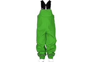 LOVRAIN Waterproof Dungarees for Kids Children Toddlers Windproof Rain Trousers Water-Resistant Overalls 1-9 Years