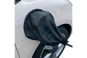 LOTHID Copertura antipioggia per stazione di ricarica per veicoli elettrici, copertura antipioggia magnetica per porta di ricarica, protezione solare, impermeabile, resistente alla neve, protegge