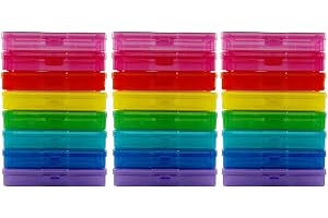 novelinks boîte Photo 4 "x 6" boîte de rangement photo - boîte de gestion de photos boîte de rangement photo - paquet de 24 (multicolore)