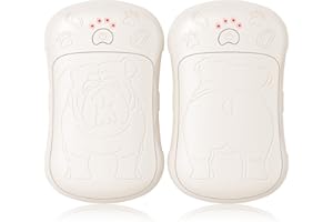 KUKIWHY Elektryczny ogrzewacz do rąk, zestaw 2 sztuk, akumulator 6000 mAh, elektryczny ogrzewacz do dłoni, wielokrotnego użytku, do uprawiania sportów na świeżym powietrzu, polowania, golfa, na kemping,