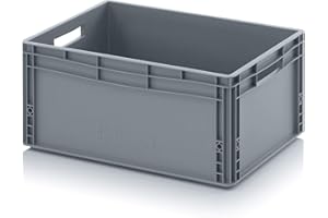 Auer Packaging Bac de rangement empilable 60 x 40 x 27 euros 60 x 40 x 27 cm Gris