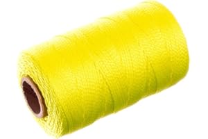 Paracord Planet Braided Nylon Mason Line - Moisture, Oil, Acid, Rot Resistant - Twine String for Marine, Masonry, Crafting, Gardening Uses