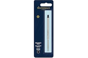Waterman recharge d’encre pour stylo bille | pointe fine | encre noire | 1 recharge