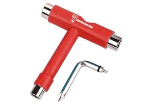 ROOKIE Seven Skates Skate Tool, 5 Way Skateboard T-Tool + Allen Key (Skateboard, Roller Derby)