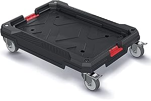 KISTENBERG Transport Roller for crates, Box Roller, Transport aid, Load Capacity up to 120 kg, Plastic, 585 x 440 x 145 mm