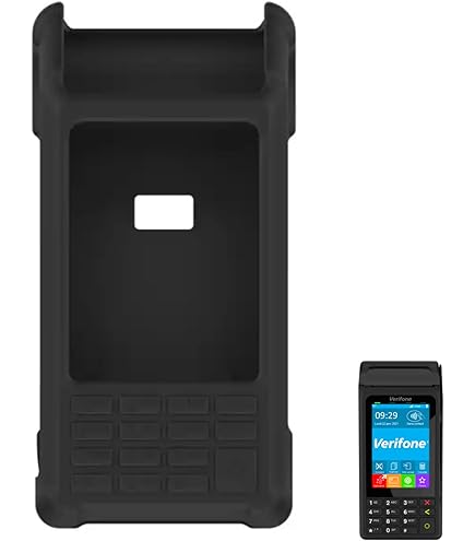 Ventalia Housse Silicone De Protection Noire Pour Terminal Sunmi P3 / P3H – Étui Antichoc, Grip Antidérapant, Protection Complète – Accessoire Caisse POS. Non Compatible P3K