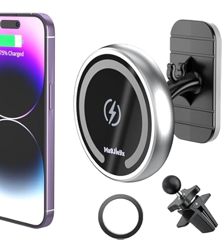 Beser 15W Support Telephone Voiture Pour Magsafe, (1.89 Kg) Magnétisme