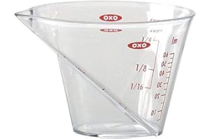OXO Good Grips, Minijarra medidora con forma angular, transparente, 60 ml