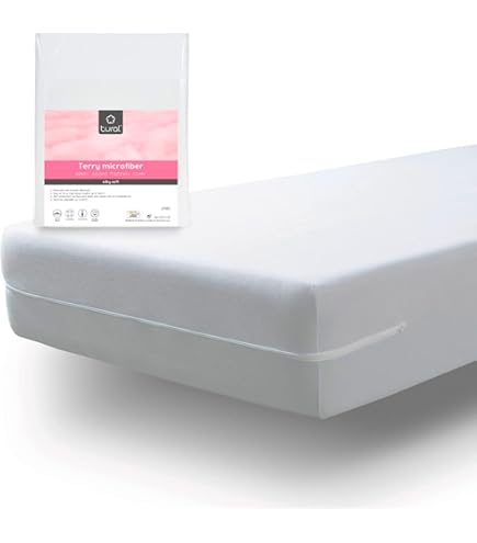 Coprimaterasso Antiacaro 70x140 Cm - 2 Pezzi, Certificato OEKO-TEX, Traspirante, Con Cerniera - Foto 8