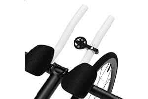 Bike AeroBar GPS Mounts for Garmin Edge Explore, Aluminum Alloy Bicycle Computer Mounts for Aerodynamic Handlebar, Flashlight and Action Camera Install, Compatible with Bryton, Wahoo, and CATEYE Black