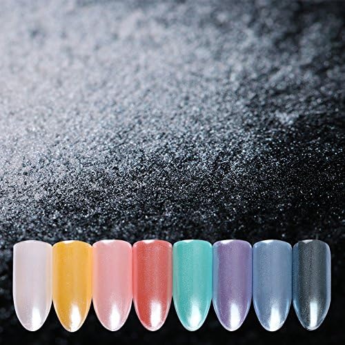 1.5g Diamond Pearl Nail Powder Shining Mermaid White Powder Nail Art Glitter Powder