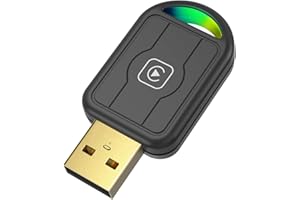 Tadcov Mini Carplay Wireless Adapter für iPhone & Apple, Auto Connect, Verwandelt Kabel-CarPlay in Wireless, Plug-and-Play, kompakter USB-Dongle für Autos mit Apple CarPlay (iOS 10+, ab 2015), 1 Pcs