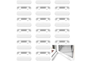 WZWZO Cache Aeration Fenetre Pvc, 30 pièces Busette de Drainage, Cache Tempete Fenetre, fenêtre capuchons d'extrémité de rebord de fenêtre bouchons de drainage de remplacement couvercles de(blanc)
