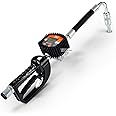 SuperHandy Digital Oil Control Valve Flow Meter Dispenser Nozzle 10 GPM / 35 LPM Heavy Duty Air Operated Pneumatic 1/2" Inch NPT Inlet Pressure Range 7-725 Psi Flexible Spout (Not for Gasoline)