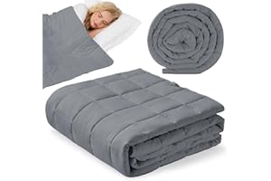‎AUTSEL Autsel Gewichtsdecke 9kg 155x220cm, Weighted Blanket, Gewichtsdecke für Erwachsene für tiefen Schlaf, Schwere Decke, Anti Stress Therapiedecke, Entspannungsdecke