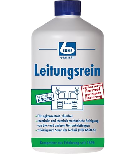 3x DR. BECHER Becharein Gläser Reiniger Hochkonzentrat | in 1L Flasche | geschmacksneutraler unparfümierter Reiniger zur manuellen Gläserspülung | Bierschaum stabil | plus Gratis Thank You Aufkleber