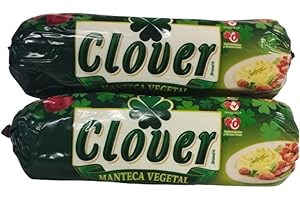 SMLAAE MANTECA VEGETAL - CLOVER BRAND - MANTECA PARA FREIR Y COCINAR - PACK DE 2-409 GRAMOS