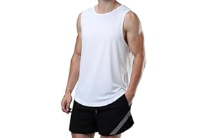 meioro Herren Mesh Tank Top, Atmungsaktives Ärmellose Shirt Angepasste Muskelshirt, Sport Rundhals Tank Tops Männer Sommer Gym Workout Funktionsshirt Bodybuilding Fitness Unterhemd(Schwarz,S)