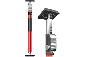 3-H Puntello Telescopico Regolabile 40-70cm 1 Pezzo, Aste Telescopiche Palo Telescopico Carico 50KG, Asta Telescopica Regolabile Acciaio Inox Robusto per Costruzione, Opere (Rosso)