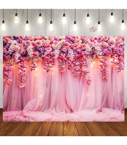 FHZON 10x7ft Purple Flower Photography Backdrop Bokeh Blur Background Themed Party Youtube Backdrop Photo Booth Studio Props Fh1393 - View #9