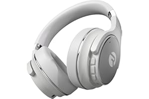 Raycon Everyday Kabellose Bluetooth Over Ear Kopfhörer, mit aktiver Geräuschunterdrückung, Bewusstseinsmodus und eingebautem Mikrofon, IPX 4 (frostweiß)