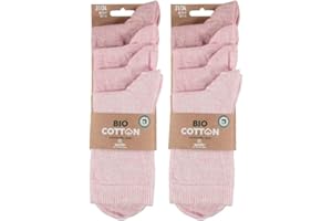 Lieblingsstrumpf24 by Koronowski 8 Paar Bio Baumwolle Socken ohne Naht Kinder Junge Mädchen Basic-Socken Öko-Tex Standard 100