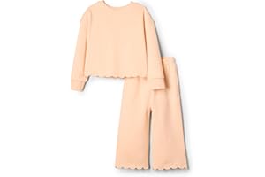 Amazon Essentials x Sofia Grainge Baby und Mädchen Set aus Hose und Oberteil aus French Terry
