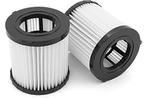 DingGreat 2 sztuki DCV5801H filtr wymienny Hepa kompatybilny z DeWalt DCV580 i DCV581H odkurzacz do pracy na mokro i na sucho (z szczotką)