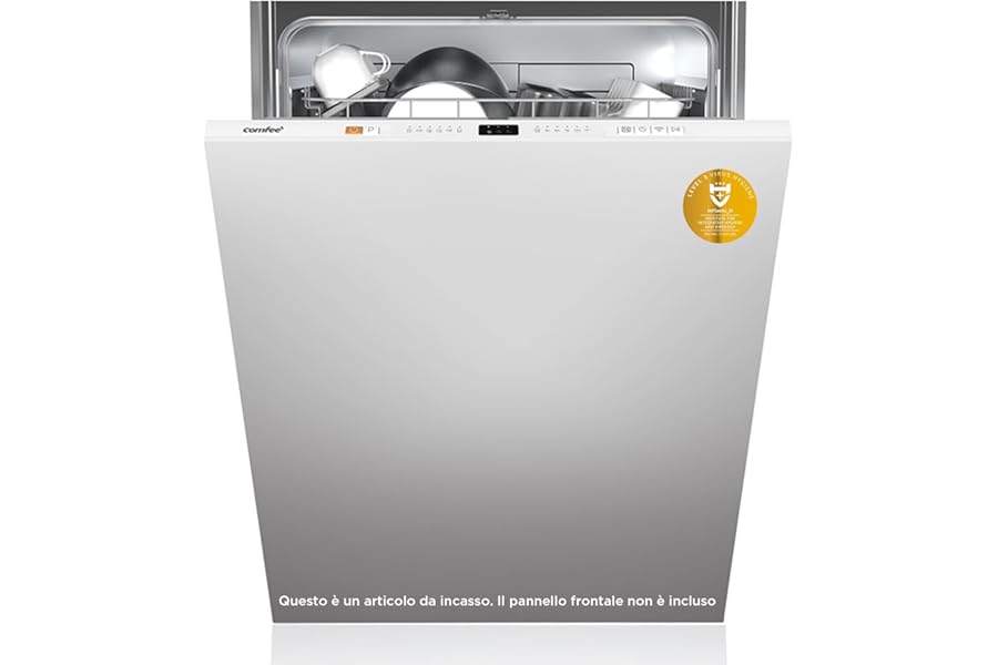 COMFEE' CDWPB1215P-W Built-in Dishwasher with 12 Places, 8 Programs, Delay Start, Half Load Function, Home Connect, Cloud Wash, Extra Drying - Stainless Steel4.2 out of 5 stars1,427€259.99